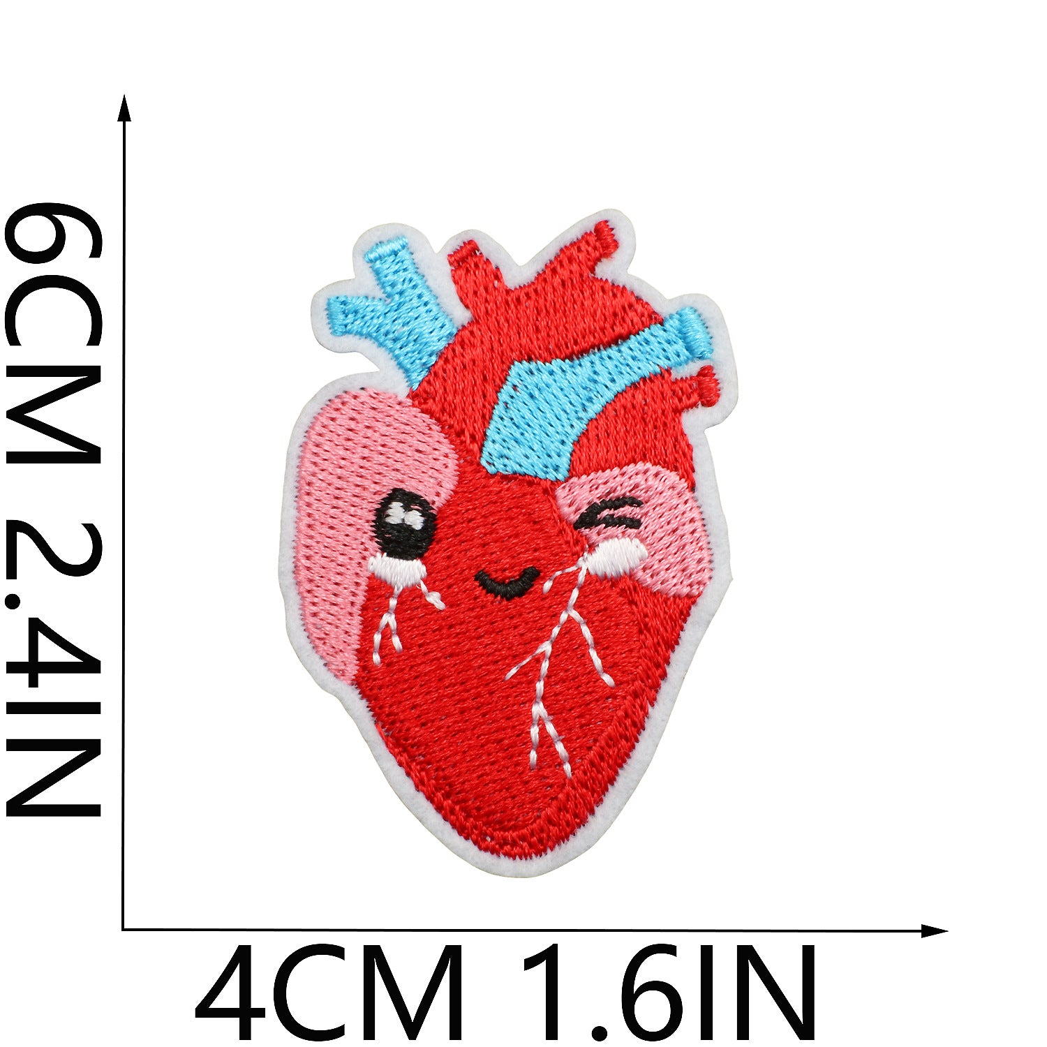 Wholesale Cartoon human organ embroidery patch medical equipment patch